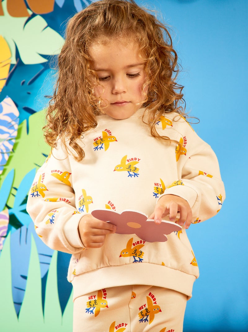 Sweatshirt estampada  - Grafik Edition BRANCO - Kiabi