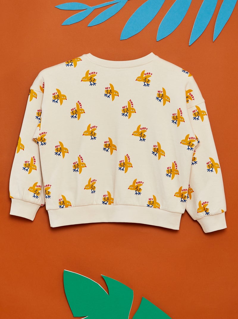 Sweatshirt estampada  - Grafik Edition BRANCO - Kiabi