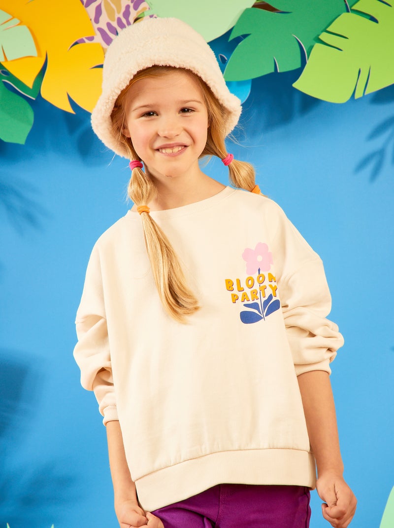 Sweatshirt estampada  - Grafik Edition BRANCO - Kiabi