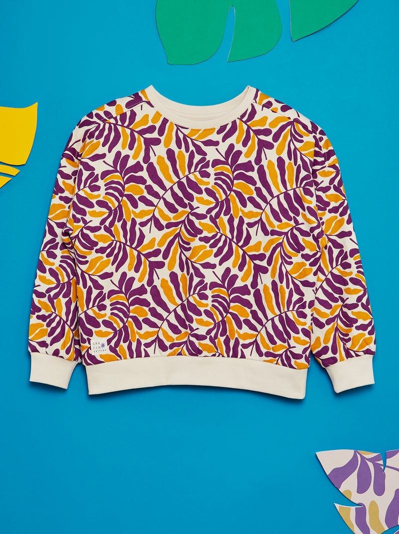 Sweatshirt estampada  - Grafik Edition BRANCO - Kiabi