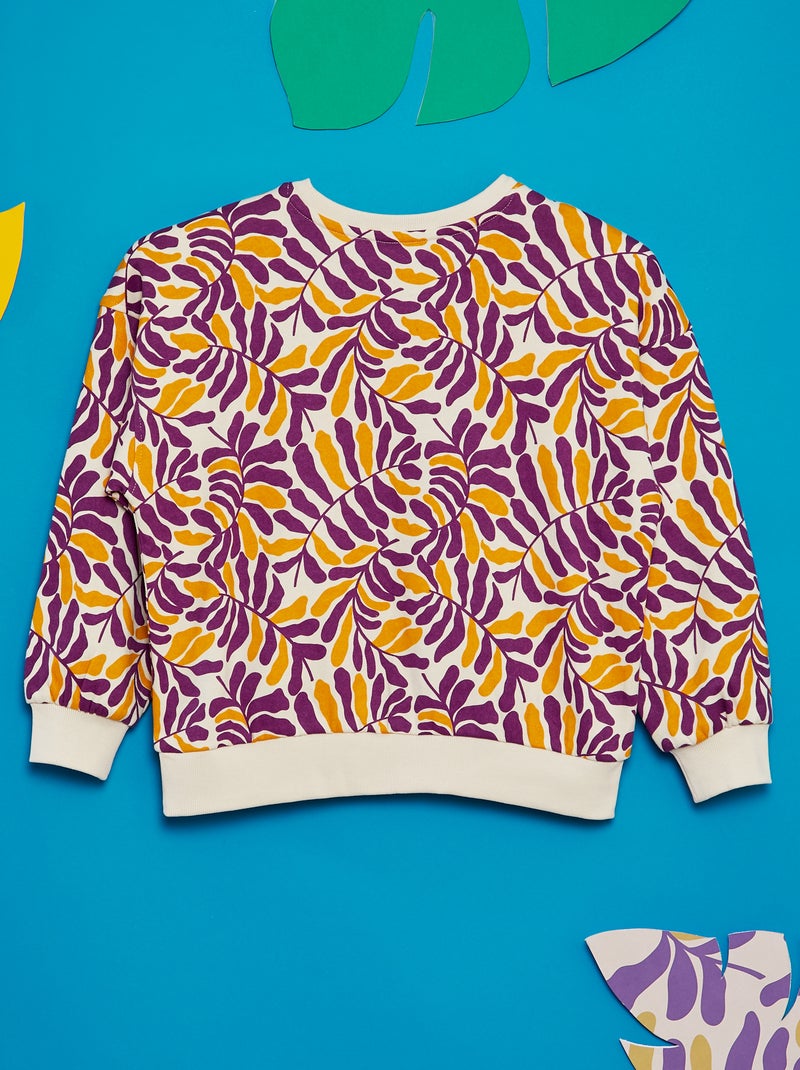 Sweatshirt estampada  - Grafik Edition BRANCO - Kiabi