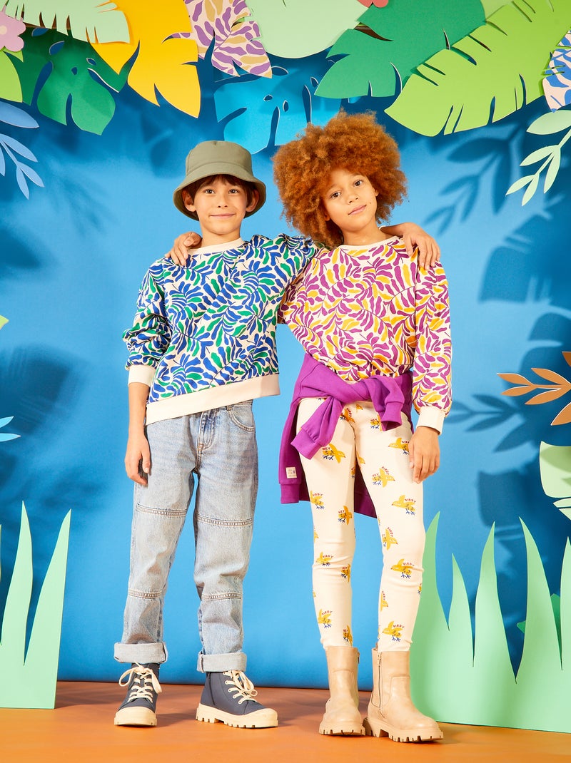 Sweatshirt estampada  - Grafik Edition BRANCO - Kiabi