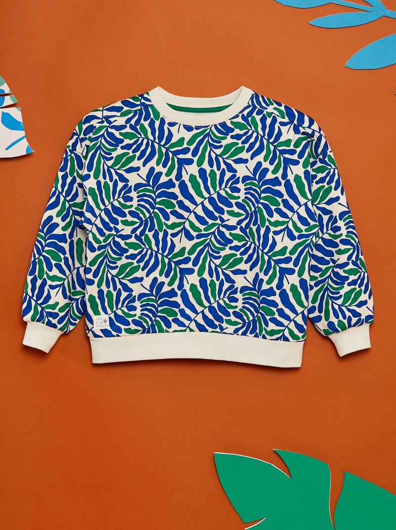 Sweatshirt estampada  - Grafik Edition BRANCO - Kiabi