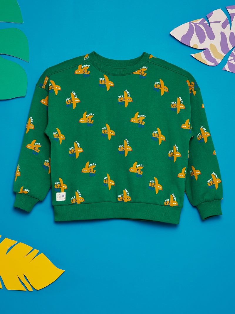 Sweatshirt estampada  - Grafik Edition VERDE - Kiabi