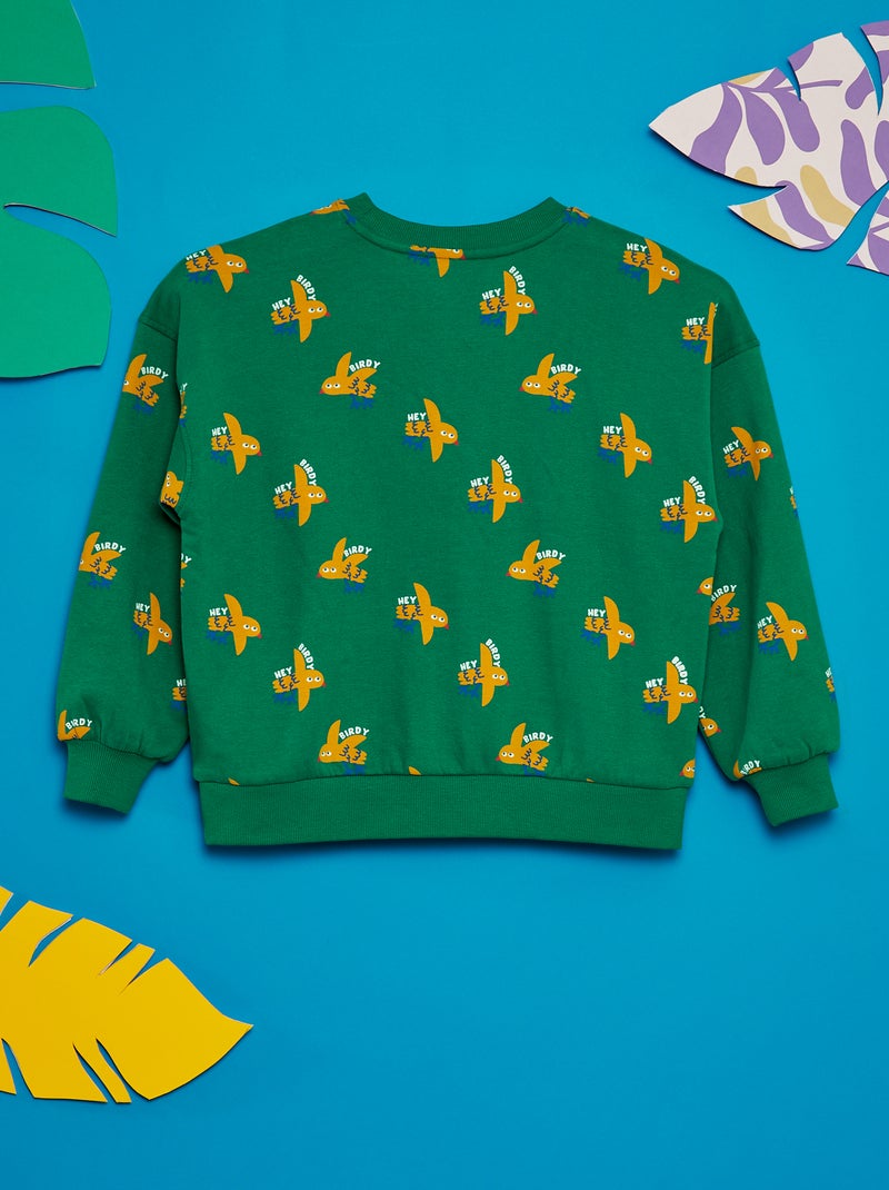 Sweatshirt estampada  - Grafik Edition VERDE - Kiabi