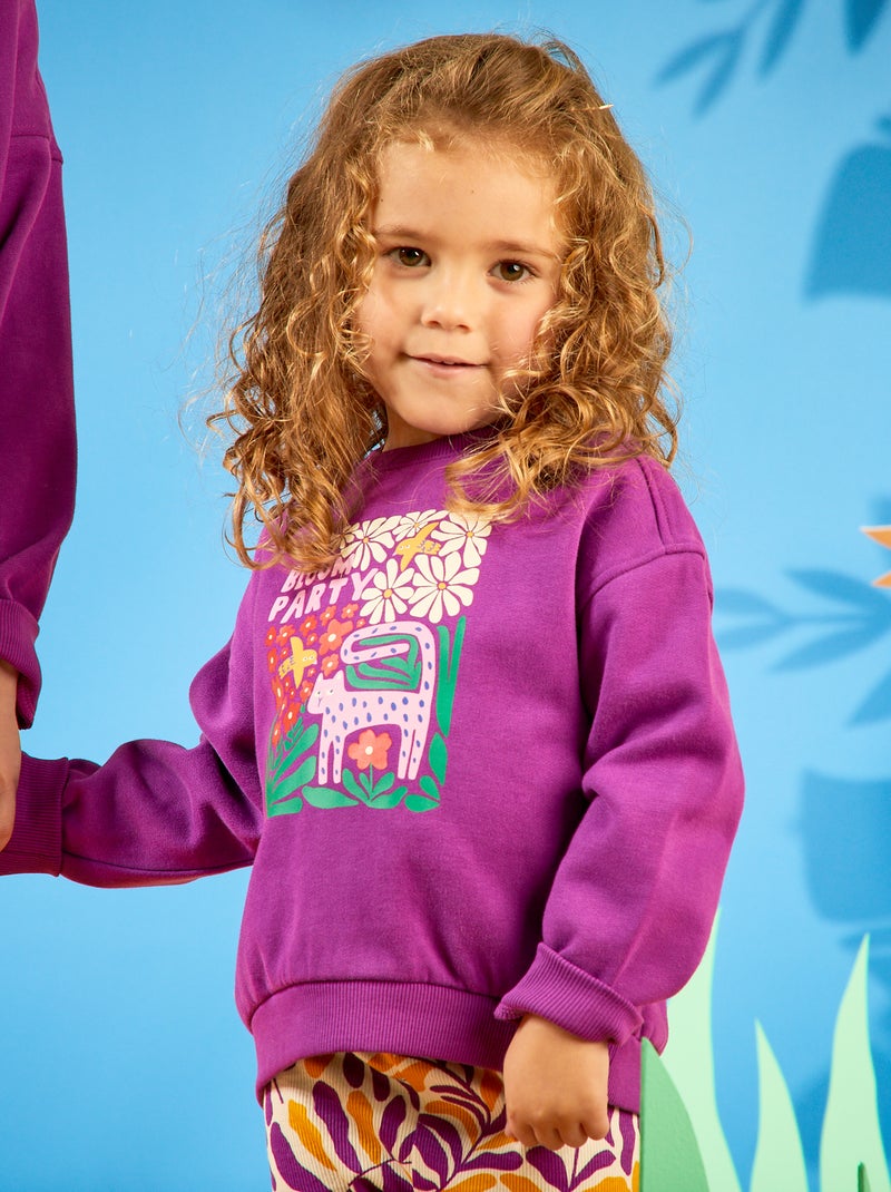 Sweatshirt estampada  - Grafik Edition VIOLETA - Kiabi