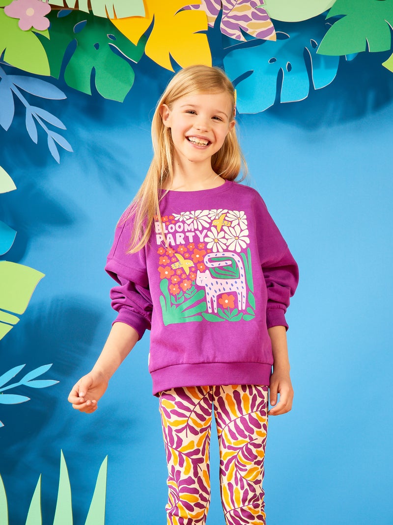 Sweatshirt estampada  - Grafik Edition VIOLETA - Kiabi
