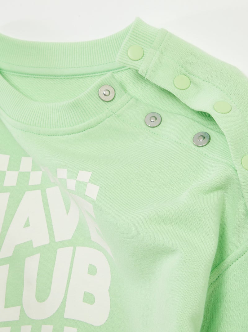 Sweatshirt estampada  - So Easy VERDE - Kiabi