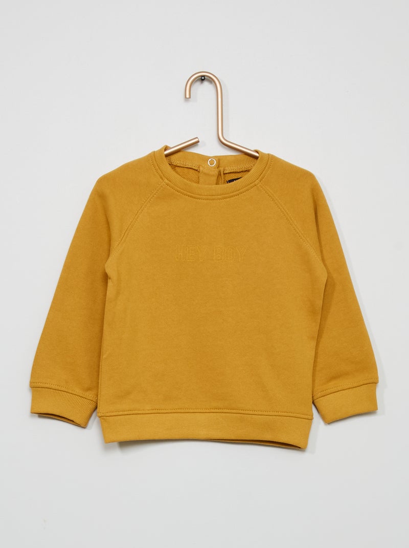 Sweatshirt estampada AMARELO - Kiabi