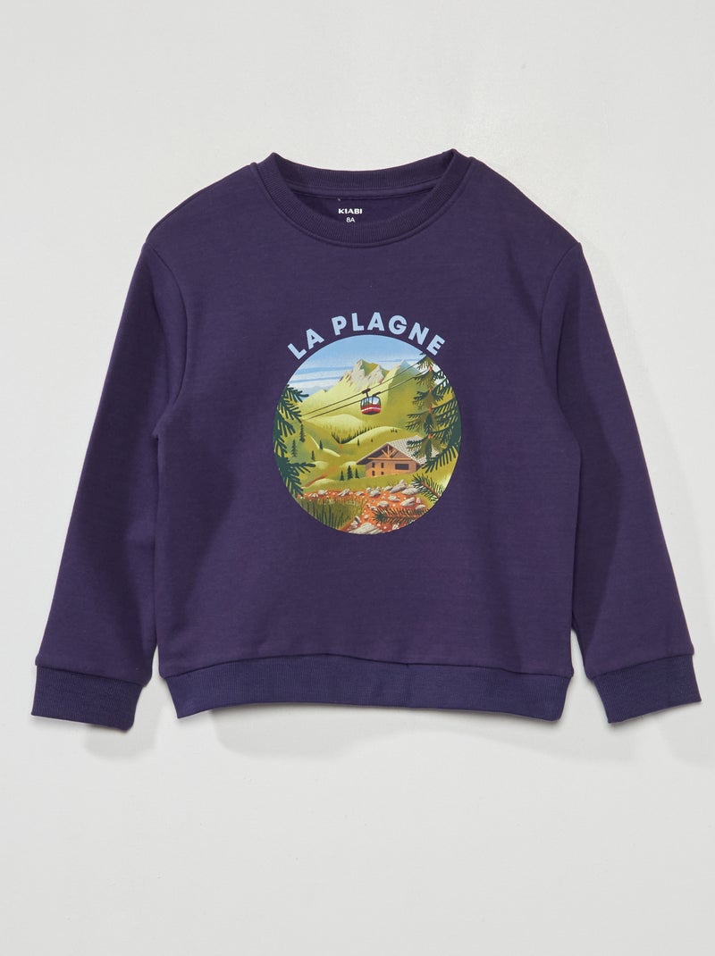 Sweatshirt estampada 'Antibes' AZUL - Kiabi