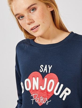 Sweatshirt estampada - Kiabi