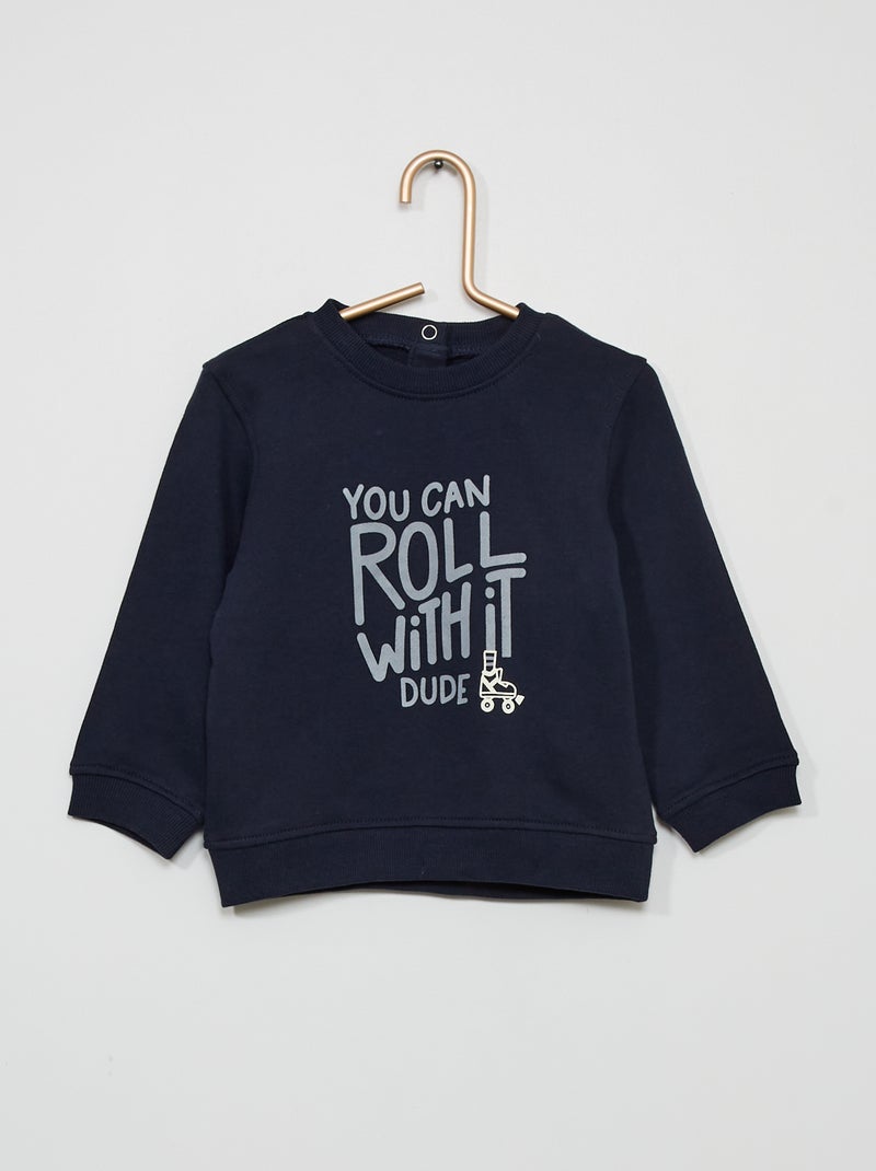 Sweatshirt estampada AZUL - Kiabi