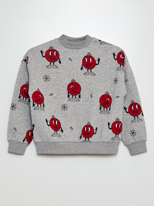 Sweatshirt estampada 'boneco de neve' - Kiabi