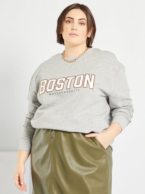 Sweatshirt estampada 'Boston' - Kiabi