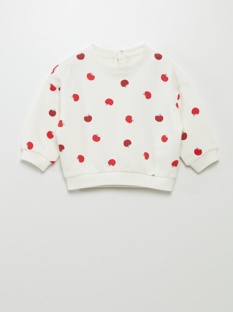 Sweatshirt estampada BRANCO - Kiabi