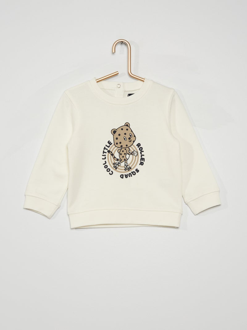Sweatshirt estampada BRANCO - Kiabi