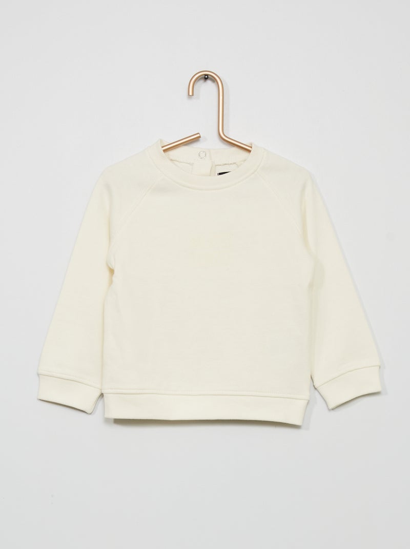 Sweatshirt estampada BRANCO - Kiabi