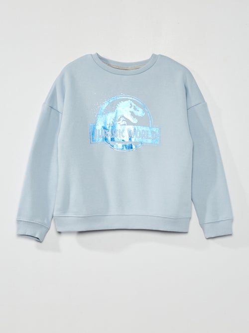 Sweatshirt estampada brilhante 'Mundo Jurássico' - Kiabi