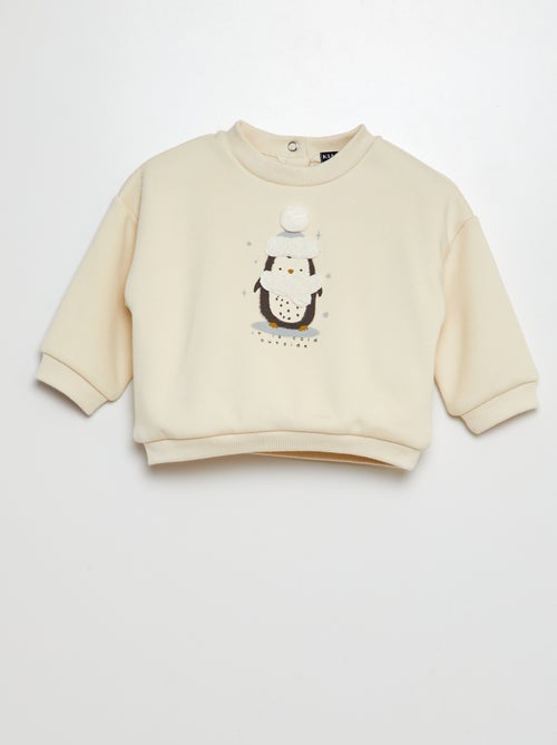 Sweatshirt estampada 'campo de gelo' - Kiabi