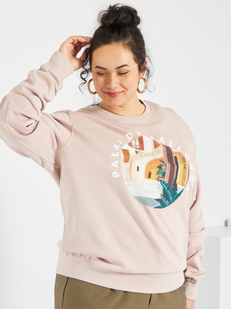 Sweatshirt estampada 'city' BRANCO - Kiabi