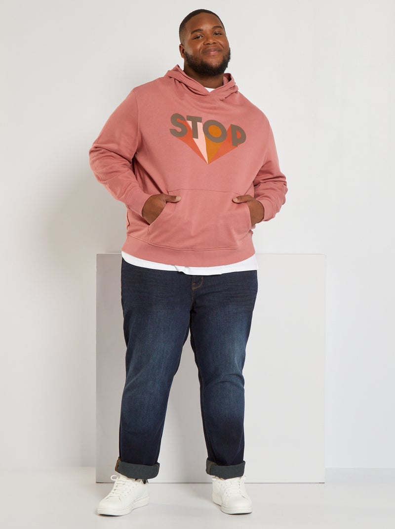 Sweatshirt estampada com capuz ROSA - Kiabi