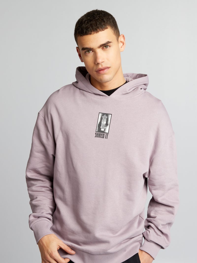 Sweatshirt estampada com capuz VIOLETA - Kiabi