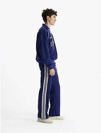 Sweatshirt estampada com decote com cordão giesto