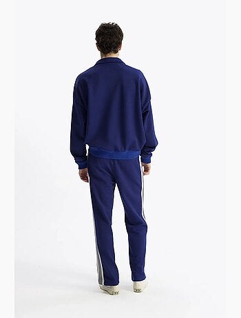 Sweatshirt estampada com decote com cordão giesto