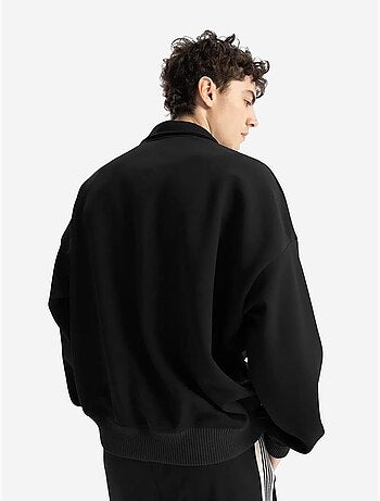 Sweatshirt estampada com decote com cordão giesto