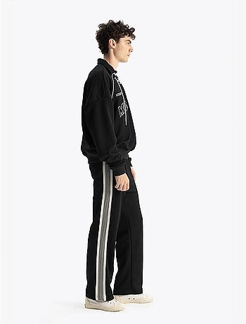 Sweatshirt estampada com decote com cordão giesto