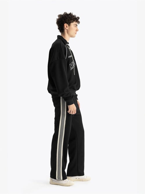 Sweatshirt estampada com decote com cordão giesto - Kiabi