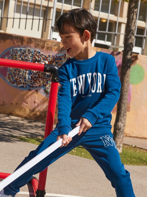 Sweatshirt estampada com gola redonda - Kiabi