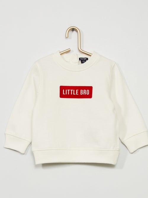 Sweatshirt estampada com gola redonda - Kiabi