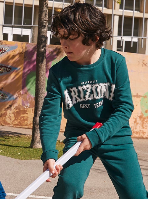 Sweatshirt estampada com gola redonda - Kiabi