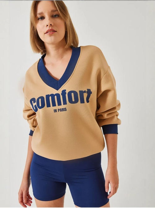 Sweatshirt estampada comfort lucci - Kiabi
