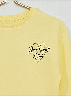 Sweatshirt estampada de conceção ecológica - Kiabi