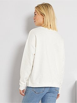 Sweatshirt estampada de conceção ecológica - Kiabi