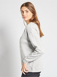 Sweatshirt estampada de conceção ecológica - Kiabi