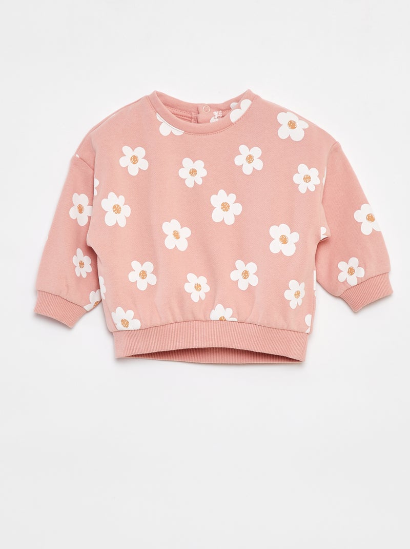 Sweatshirt estampada de fantasia Rosa - Kiabi