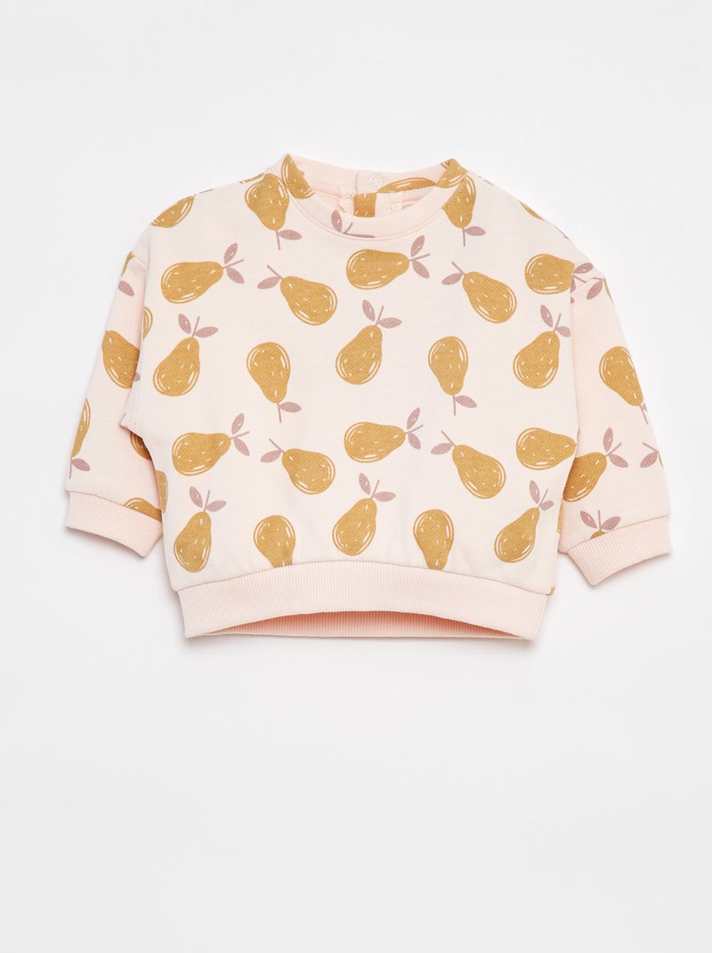 Sweatshirt estampada de fantasia Rosa - Kiabi