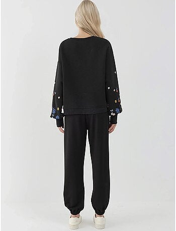 Sweatshirt estampada de manga comprida com gola redonda hiccup