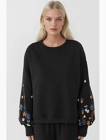 Sweatshirt estampada de manga comprida com gola redonda hiccup