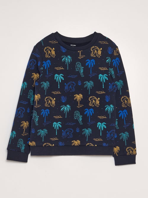 Sweatshirt estampada em french terry - Kiabi