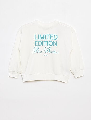 Sweatshirt estampada em french terry