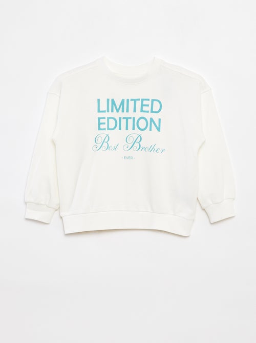 Sweatshirt estampada em french terry - Kiabi