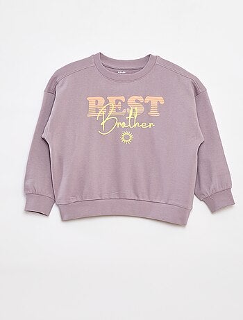 Sweatshirt estampada em french terry