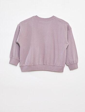 Sweatshirt estampada em french terry