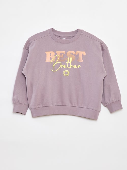 Sweatshirt estampada em french terry - Kiabi