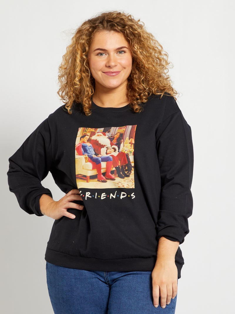 Sweatshirt estampada 'Friends' PRETO - Kiabi