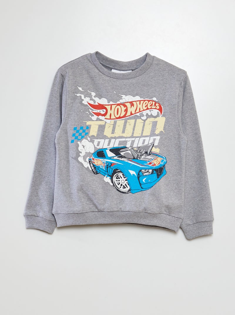 Sweatshirt estampada 'Hot Wheels' CINZA - Kiabi